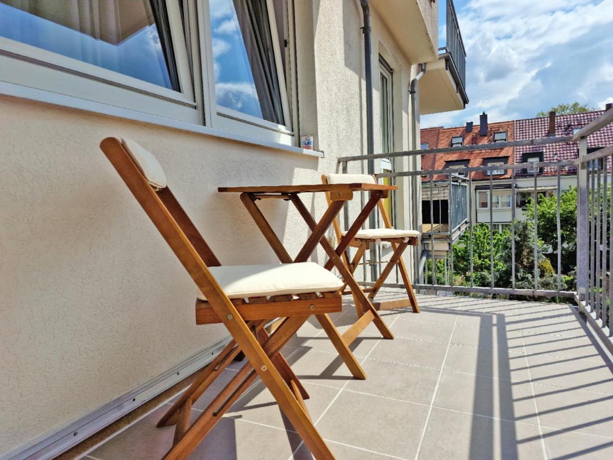 Happyside O Free Park O Balkon O Nespresso O Wlan Appartement Leipzig Buitenkant foto